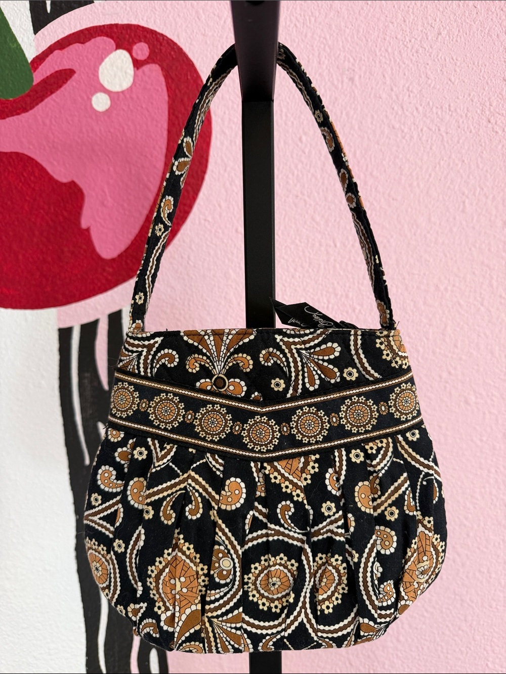 Vera Bradley Hannah Quilted Mini Bag in Cafe Latte